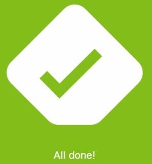 Success message after importing data from Google Reader to Feedly