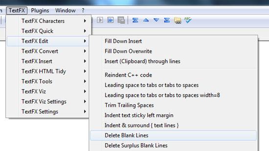 How To replace Blank Lines In Notepad 