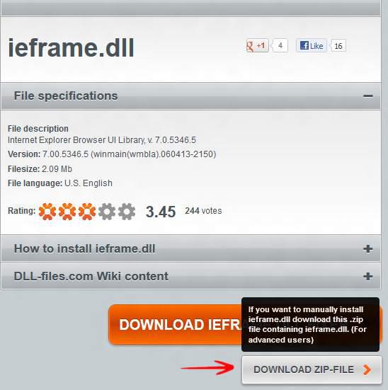 Dll file ieframe.dll search and download