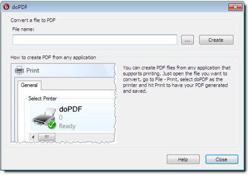 Free PDF Creator for Windows 7