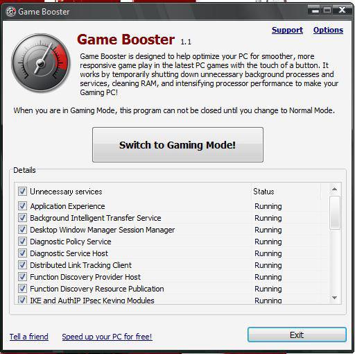 Boost Windows 7 Gaming Performance with GameBooster