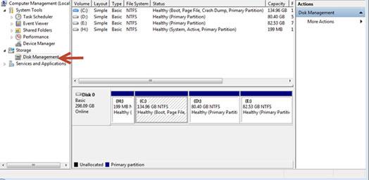 click storage management