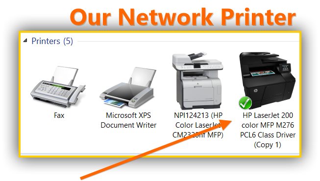 Successfully Added Network Printer